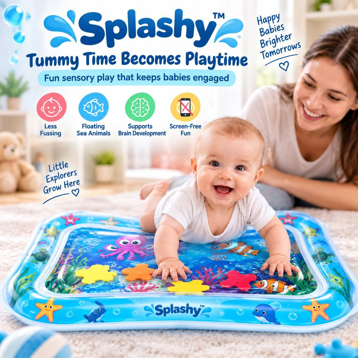 Splashy™ Tummy Time Water Play Mat