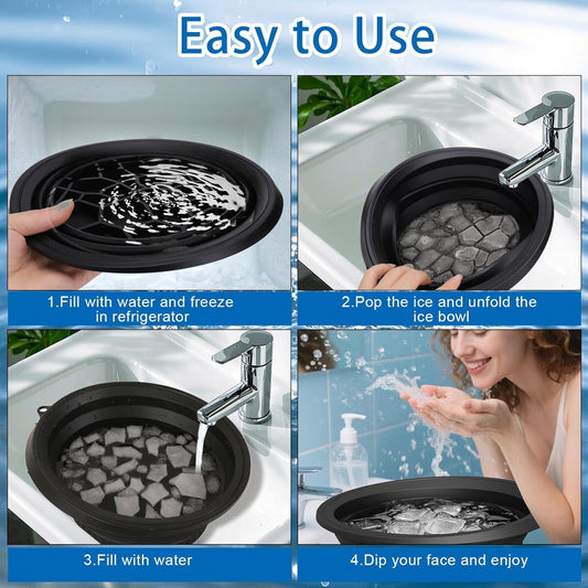 SkinChill Pro™ Reusable Ice Facial Bowl for Refreshing Skincare Therapy