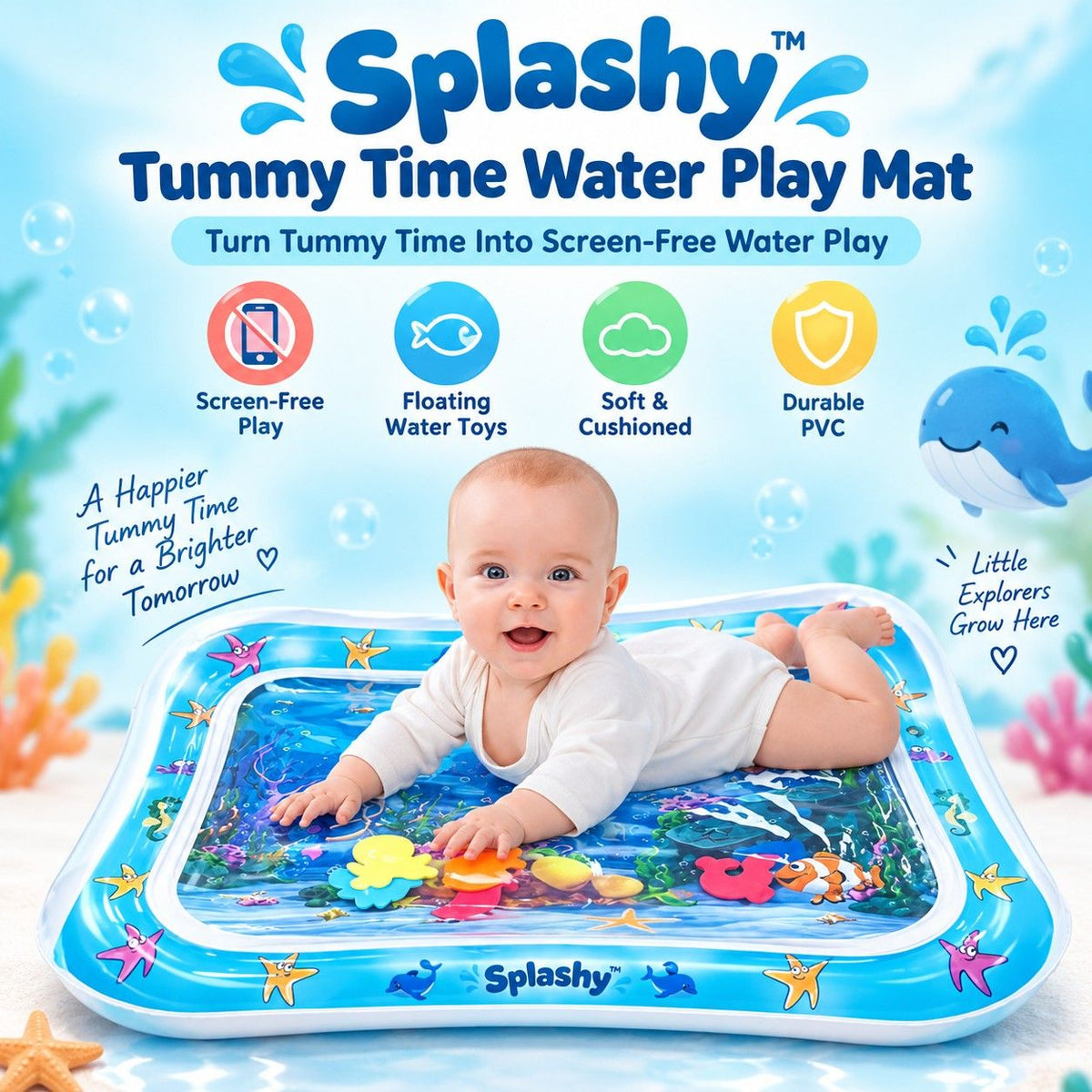 Splashy™ Tummy Time Water Play Mat