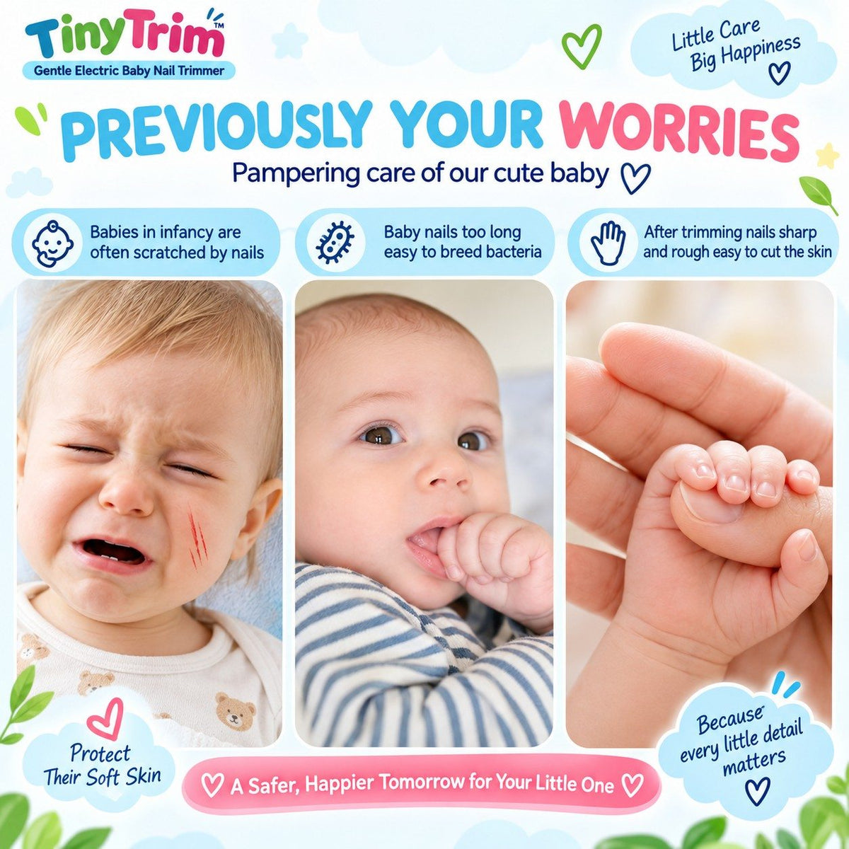 TinyTrim™ Electric Baby Nail Trimmer