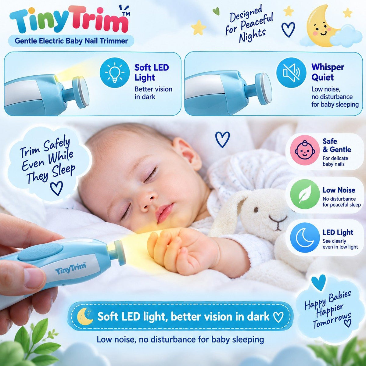 TinyTrim™ Electric Baby Nail Trimmer