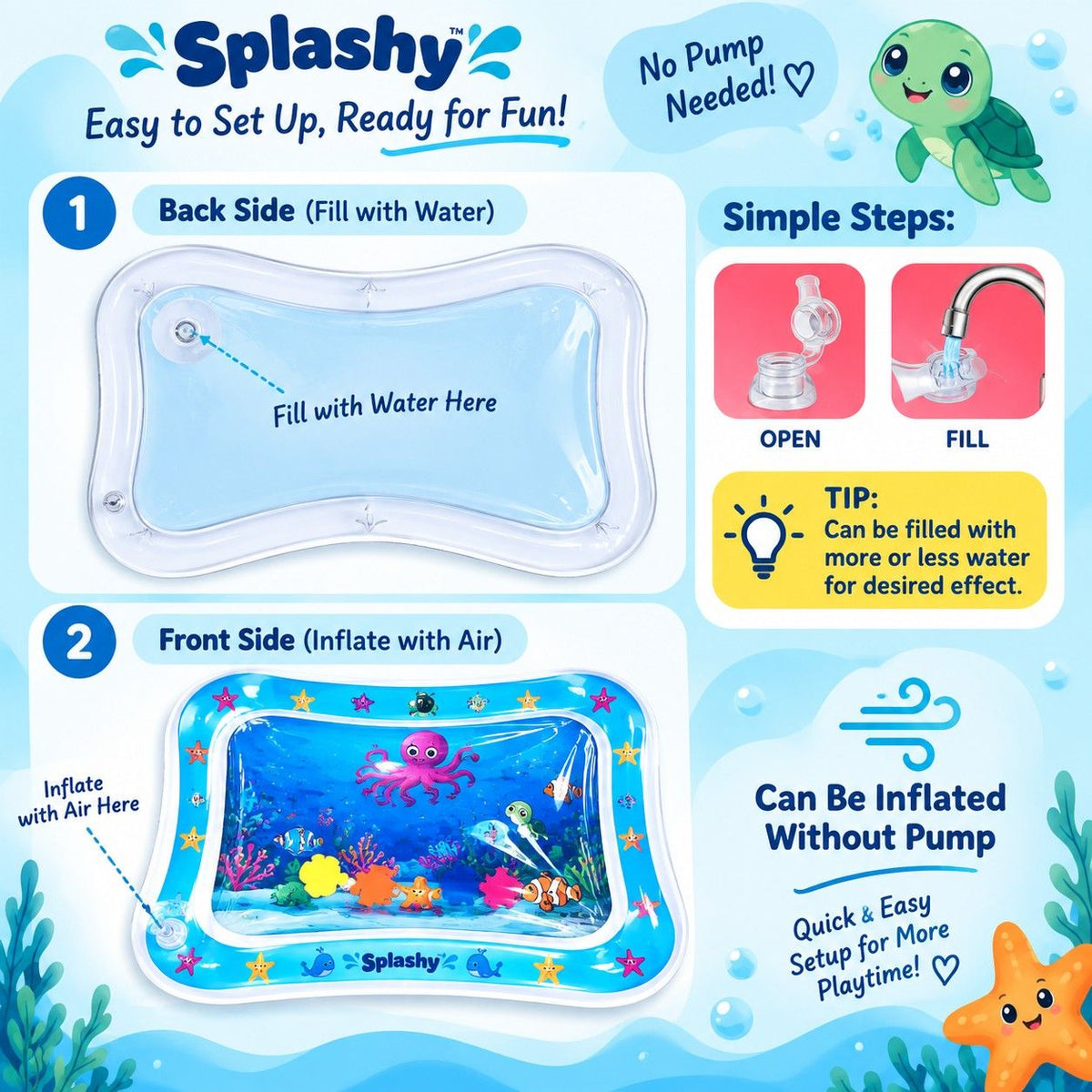 Splashy™ Tummy Time Water Play Mat