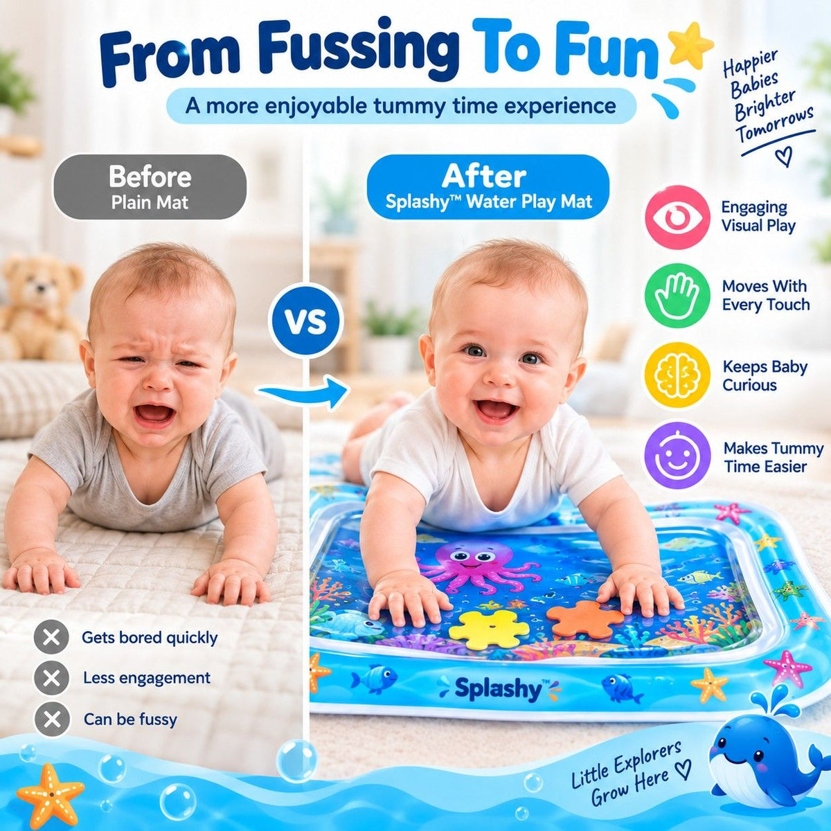 Splashy™ Tummy Time Water Play Mat