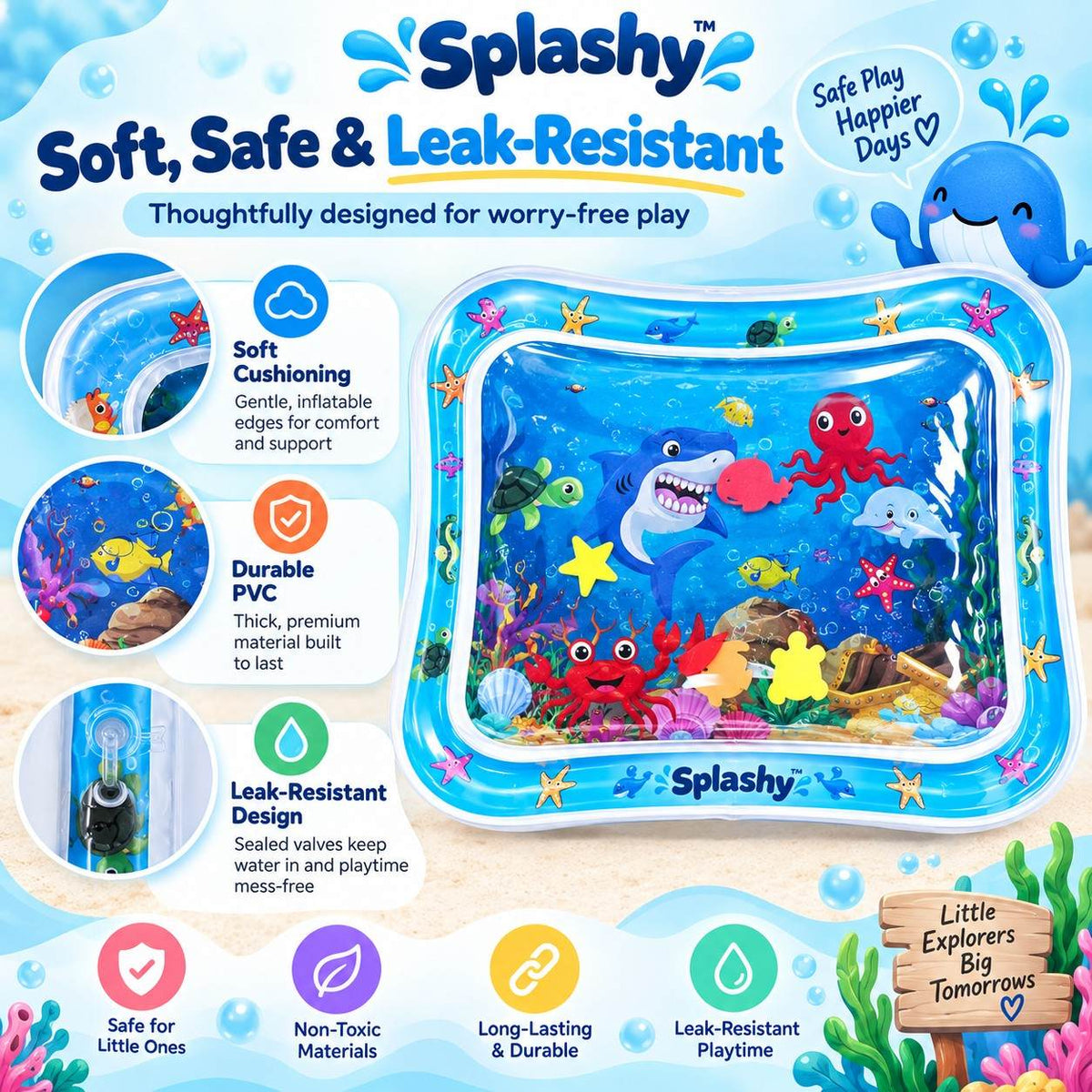 Splashy™ Tummy Time Water Play Mat