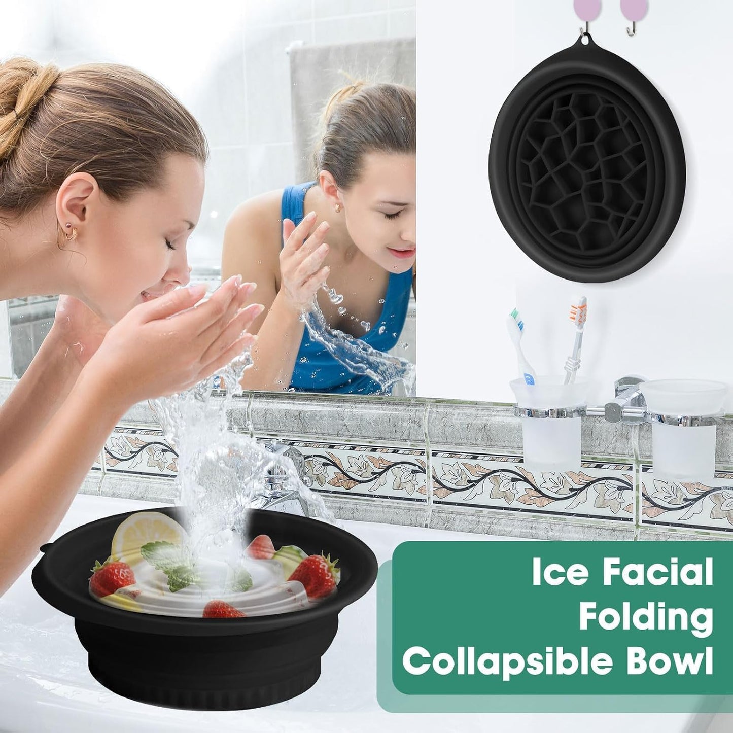 SkinChill Pro™ Reusable Ice Facial Bowl for Refreshing Skincare Therapy