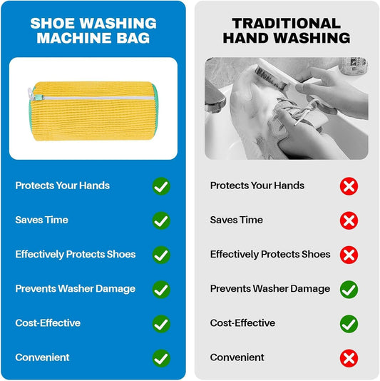 CleanKicks Pro™ Reusable Shoe Washing Bag for Cleaner, Better-Protected Footwear