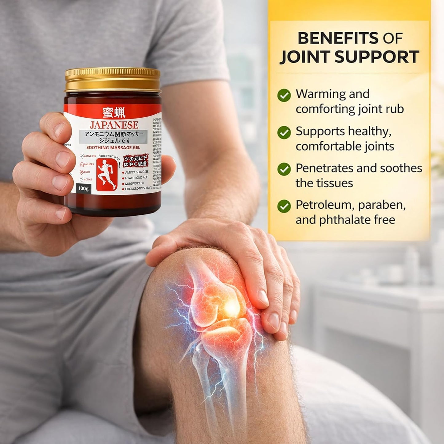 Mizumi™ Herbal Relief Massage Gel for Muscle & Joint Comfort (Pack of 2)