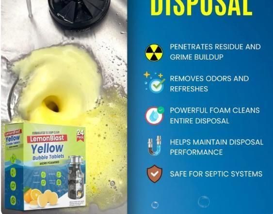 LemonBlast Pro™ Powerful Sink & Drain Cleaning Tablets