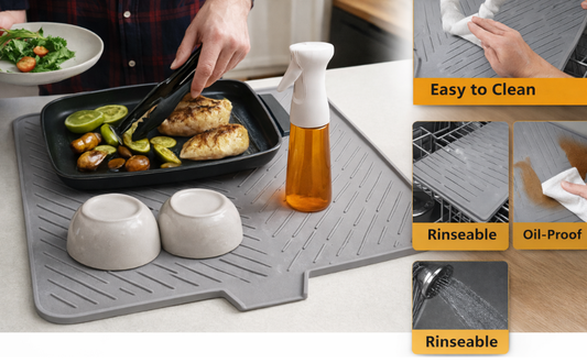 Driyo™ Quick-Dry Silicone Dish Drying Mat for Kitchen Countertops